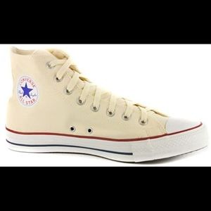 High Top Cream/Natural White Converse